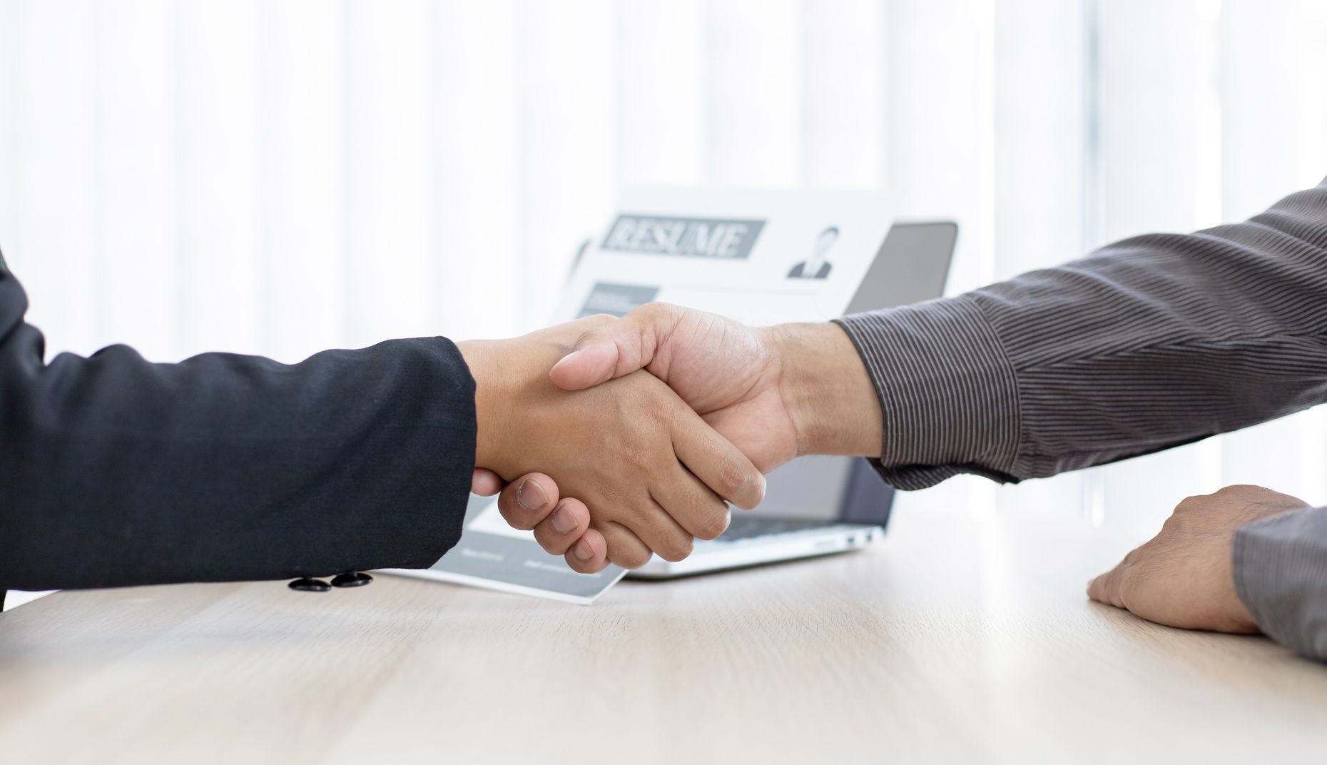 Apply for a job or interview for a job.